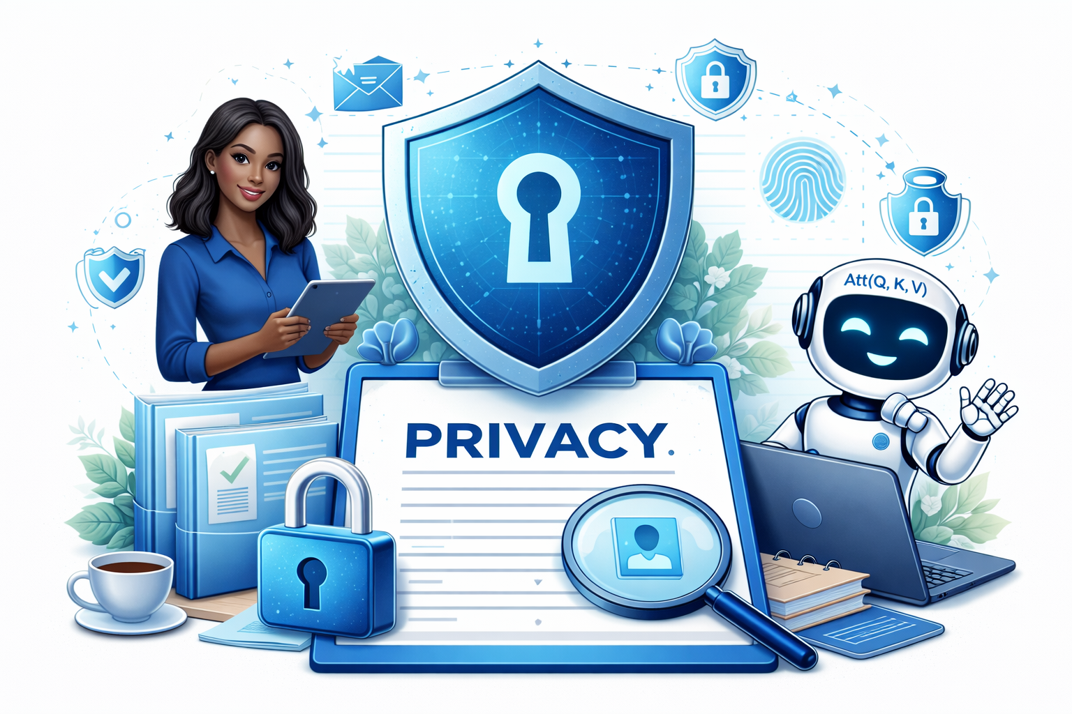 Illustrazione della privacy e della protezione dei dati